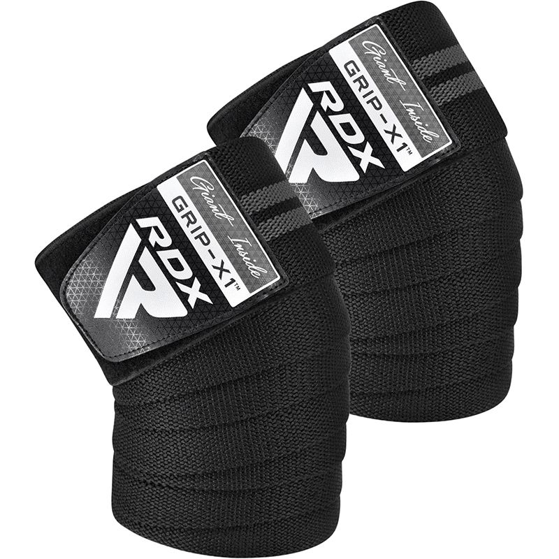 RDX bandaj pentru genunchi, negru-gri