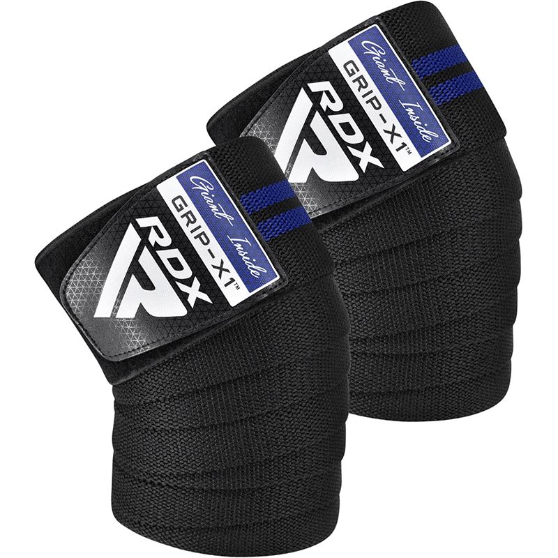 RDX bandaj pentru genunchi, negru-albastru
