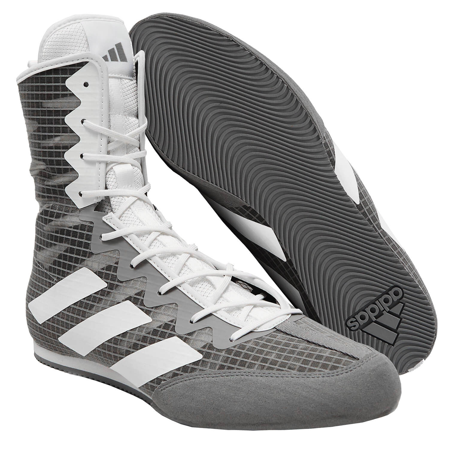 Adidas încălțăminte de box HOG 4, gri-alb