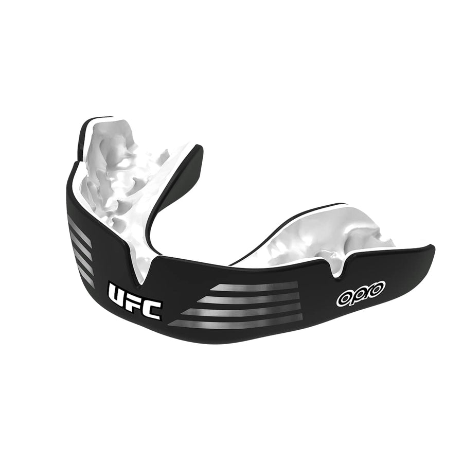 Opro protecție dentară Senior Instant Custom Fit UFC, negru-argintiu-alb