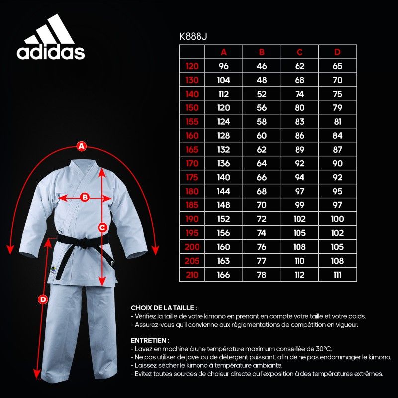 Adidas kimono KA pentru copii Kigai 2.0 475g, alb