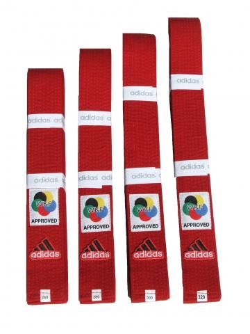 Adidas centură de karate ELITE WKF, roșie