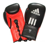 Adidas mănuși de box Combat, negru-roșu