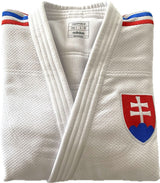 Adidas kimono JU Champion III SVK Slim fit 750g, alb