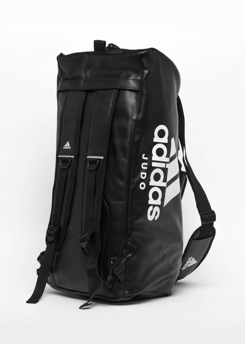 Adidas geantă de judo din piele ecologică M, neagră