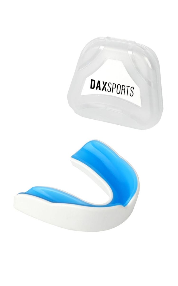 Dax protecție dentară Junior / Senior, alb-albastru