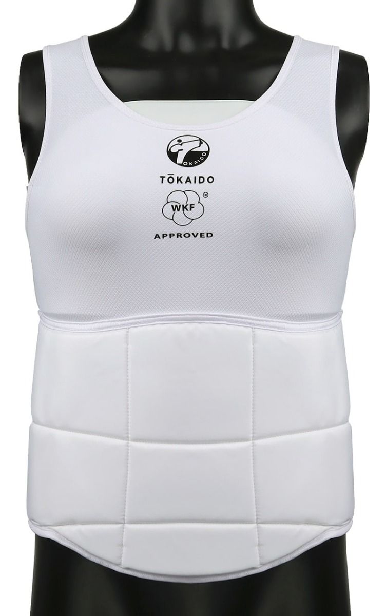 Tokaido protecție pentru corp PRO Lady WKF, albă