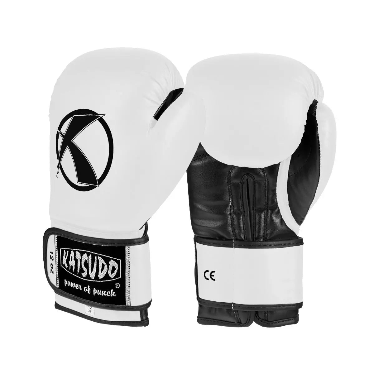 Katsudo mănuși de box Punch II, albe