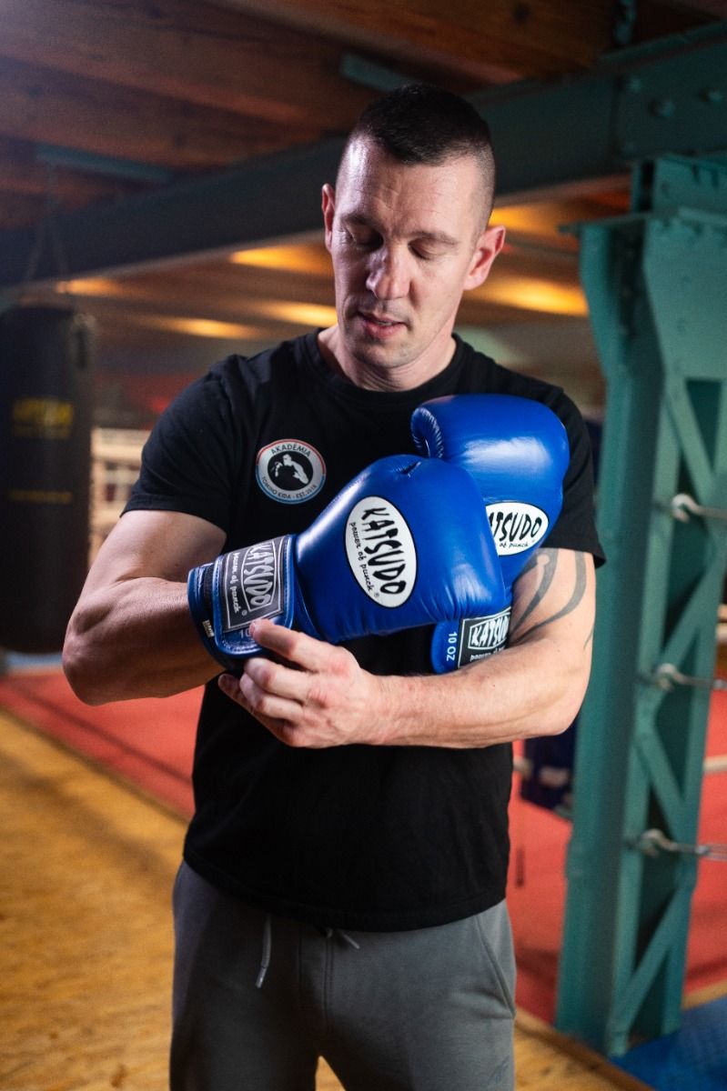 Katsudo mănuși de box Hawk, albastre