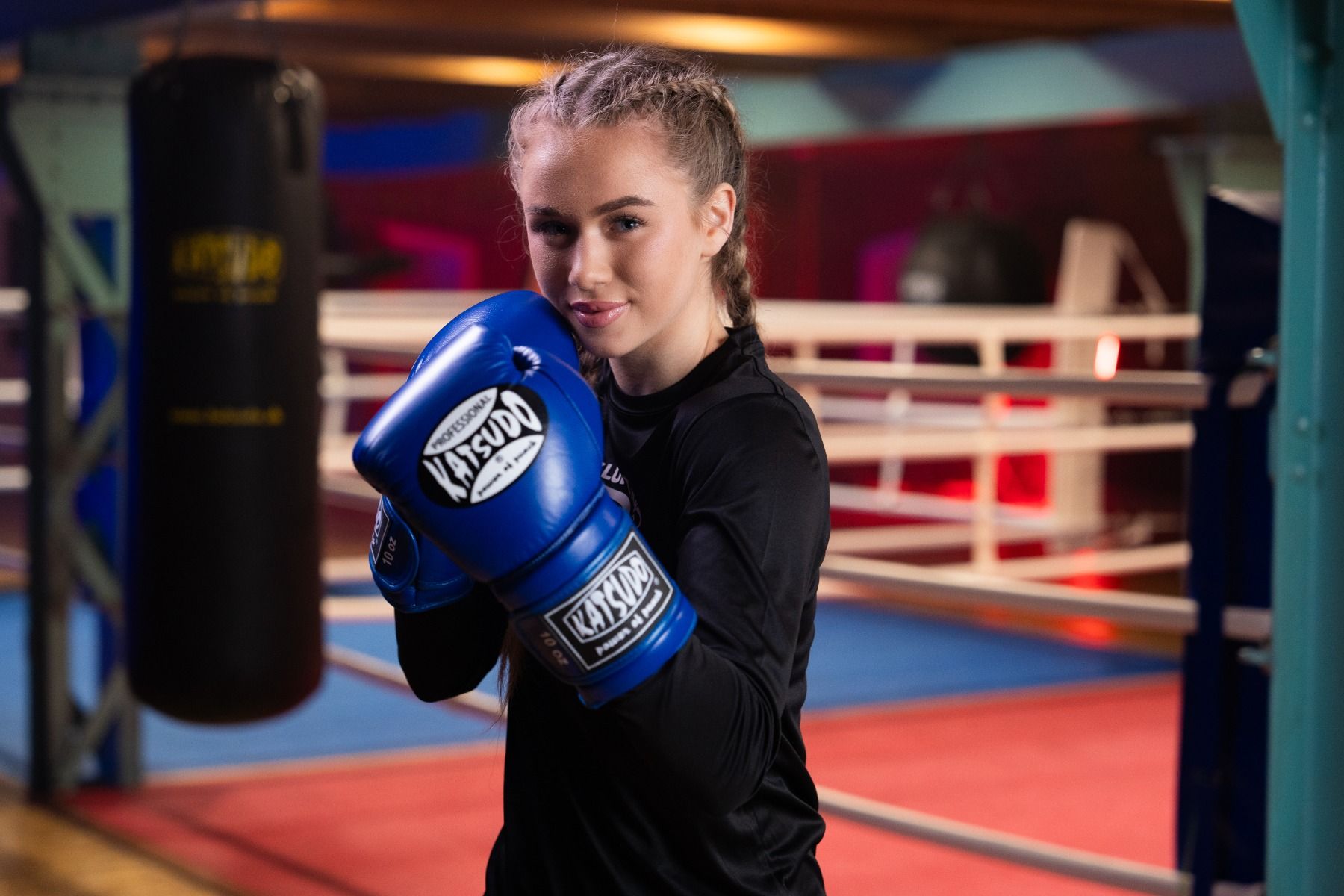 Katsudo mănuși de box Profesional, albe
