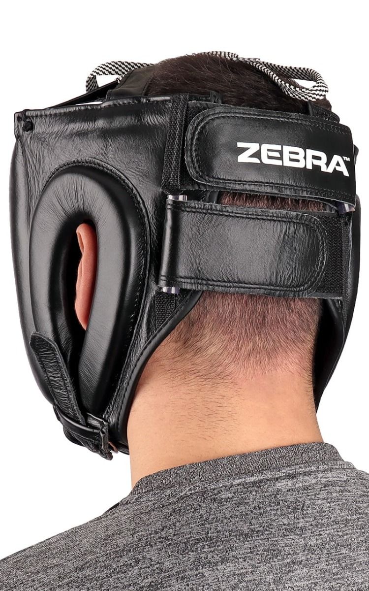 Zebra cască de box cu protecție facială