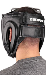 Zebra cască de box cu protecție facială