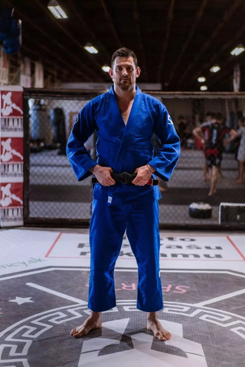 Katsudo kimono de judo Tokyo IJF 750g, albastru