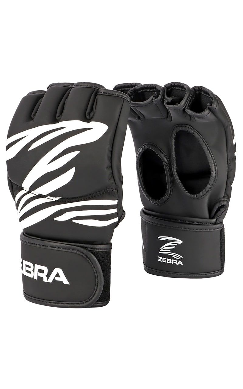 Zebra mănuși MMA, negre