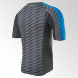 Adidas tricou rashguard Ultimate Athlete, negru-albastru