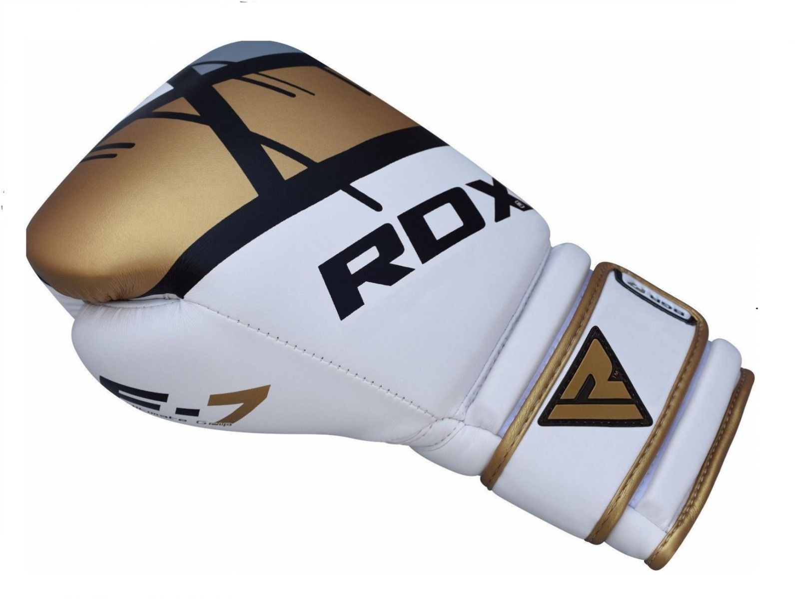 RDX mănuși de box F7, alb-auriu