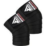 RDX bandaje pentru genunchi K1, negre