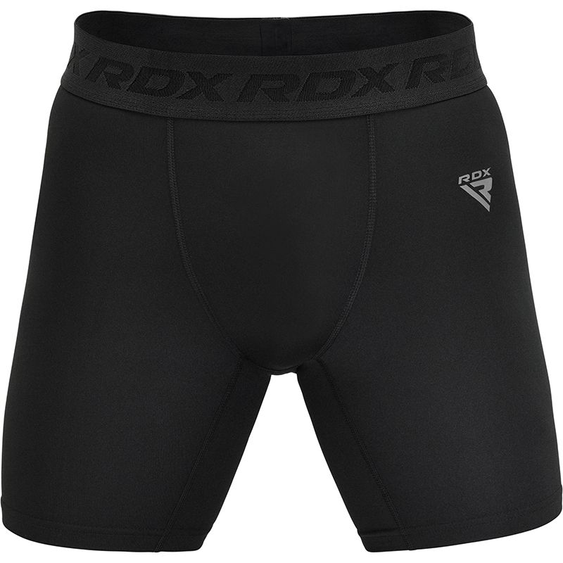 RDX pantaloni scurți de compresie MMA T15, negri