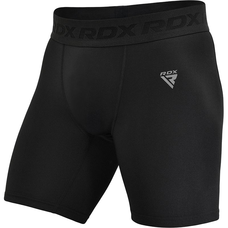 RDX pantaloni scurți de compresie MMA T15, negri