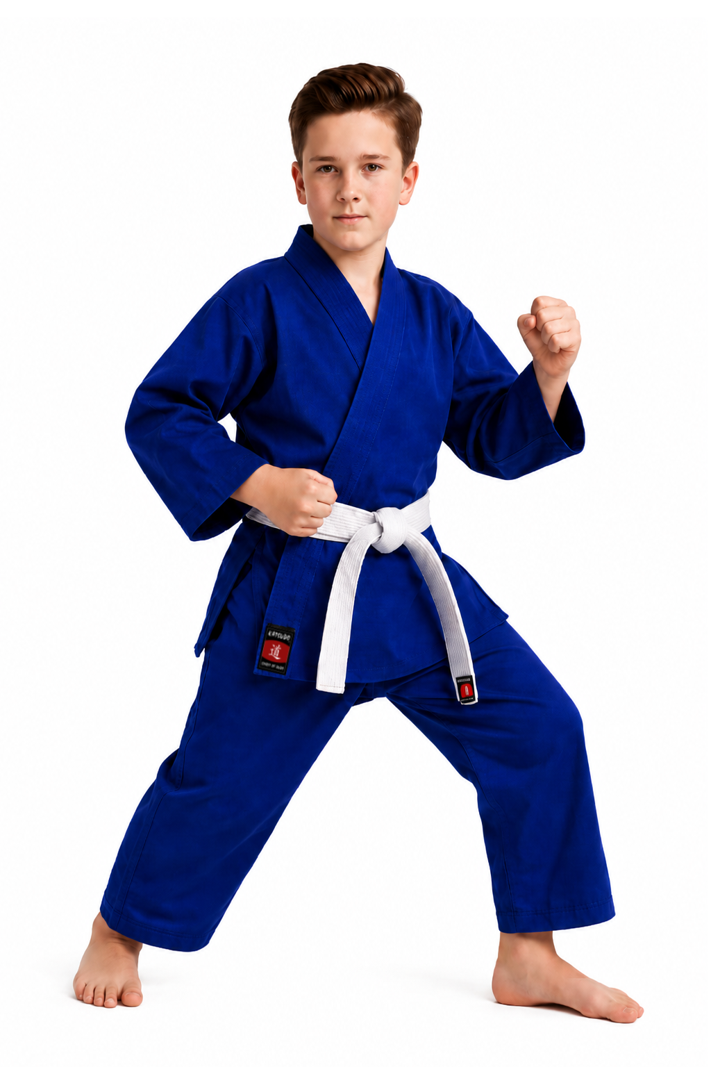 Katsudo kimono de judo pentru copii Rei 350g, albastru