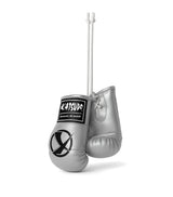 Katsudo miniatură de mănuși de box Miniglo, argintie