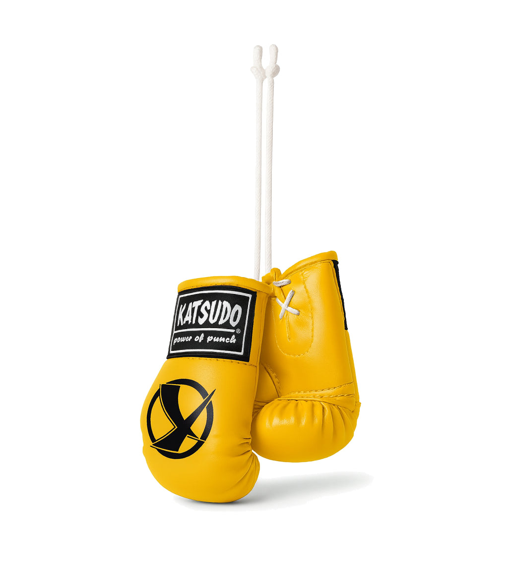 Katsudo miniatură de mănuși de box Miniglo 2.0, galbenă
