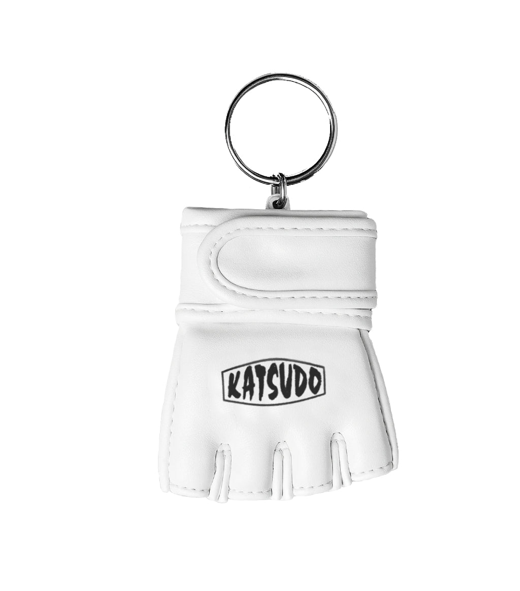 Katsudo miniatură de mănușă MMA FightBit, albă