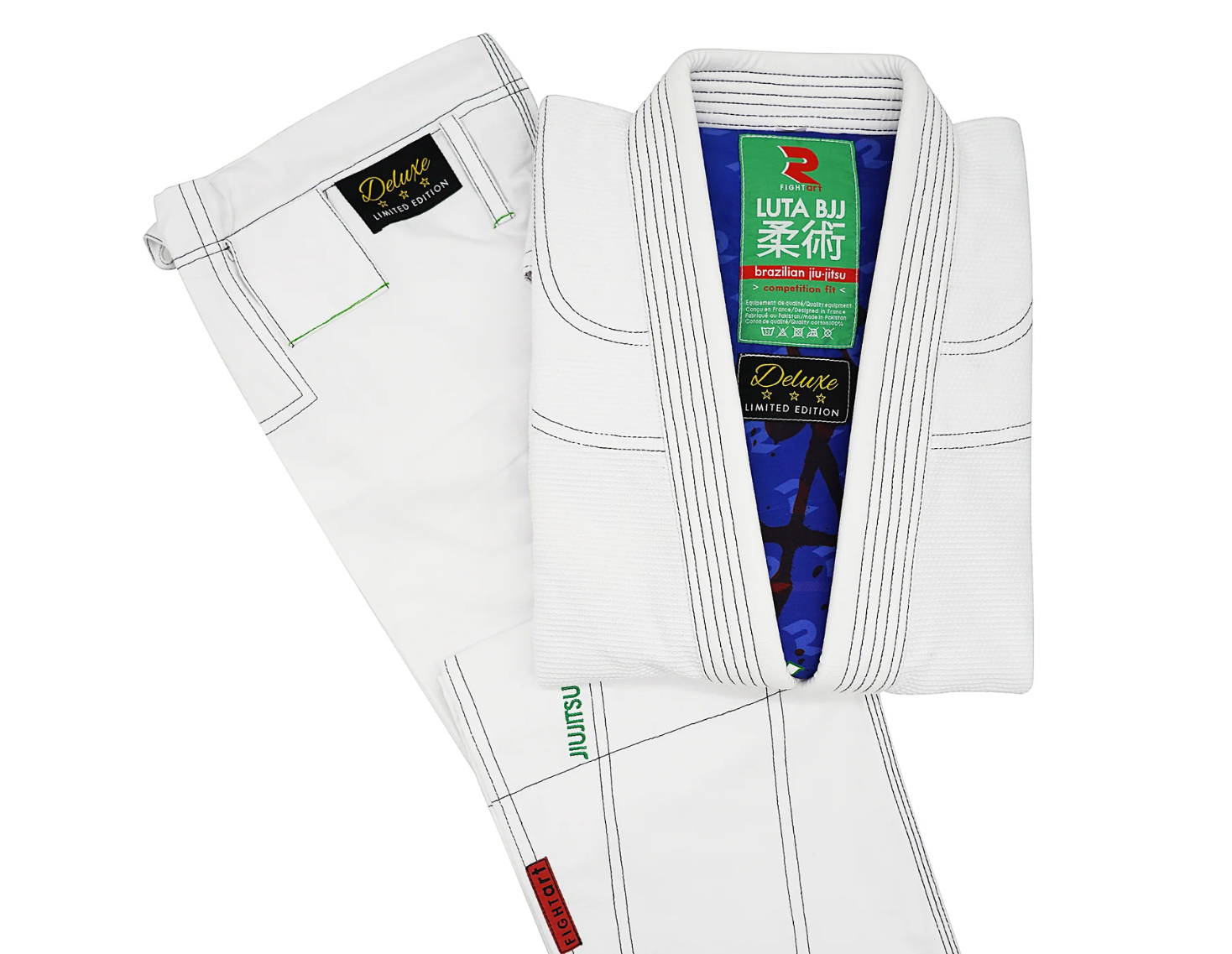 Fight Art kimono BJJ Luta 450g, alb