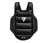 RDX protecție de piept reversibilă pentru karate, negru-alb