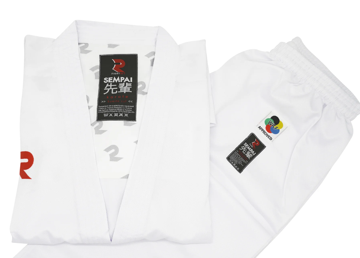 Fight Art kimono KA Sempai WKF 120g, alb