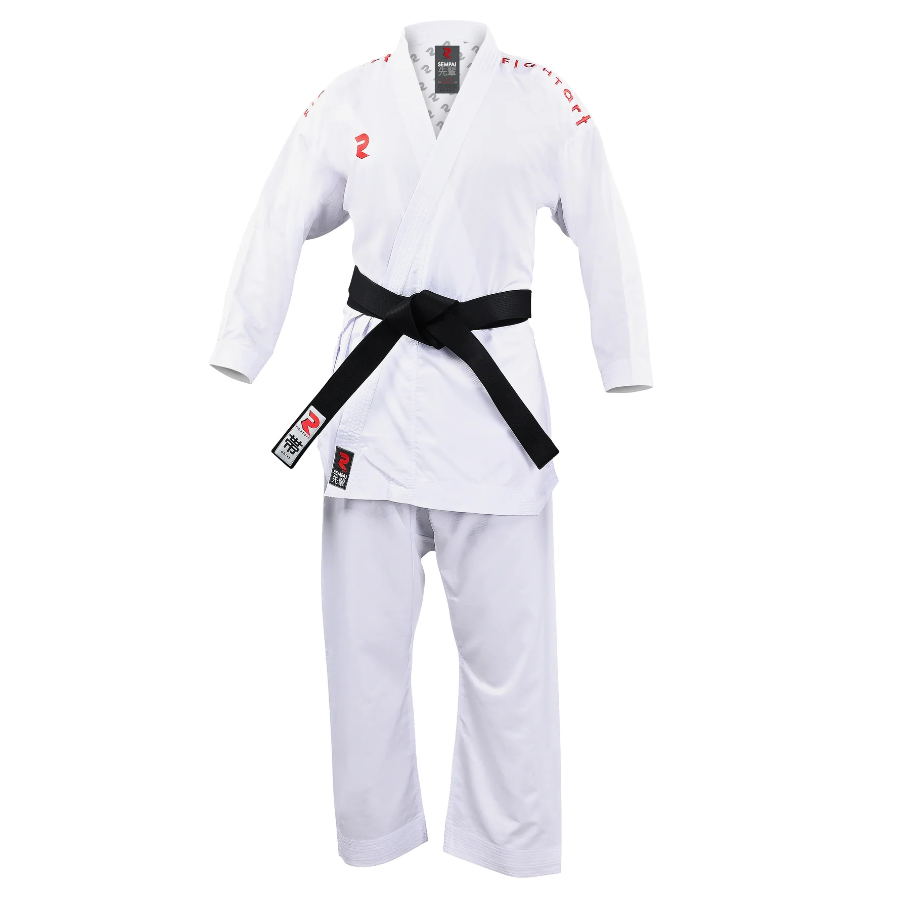 Fight Art kimono KA Sempai WKF 120g, însemne roșii