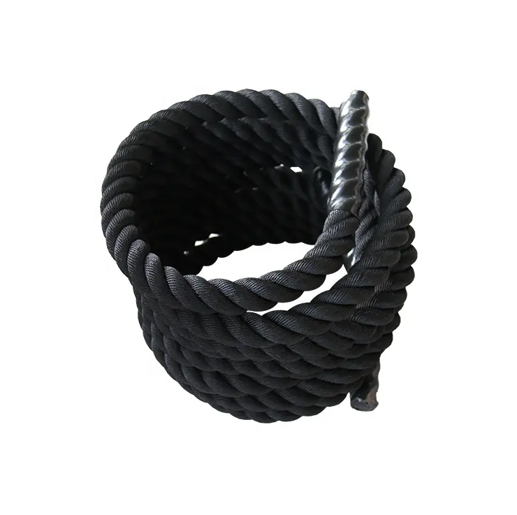 Katsudo coardă de antrenament Battle rope, neagră