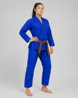 Katsudo kimono Jiu Jitsu pentru damă Yori 450g, albastru