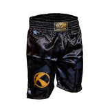Katsudo pantaloni scurți Fight, negru-auriu